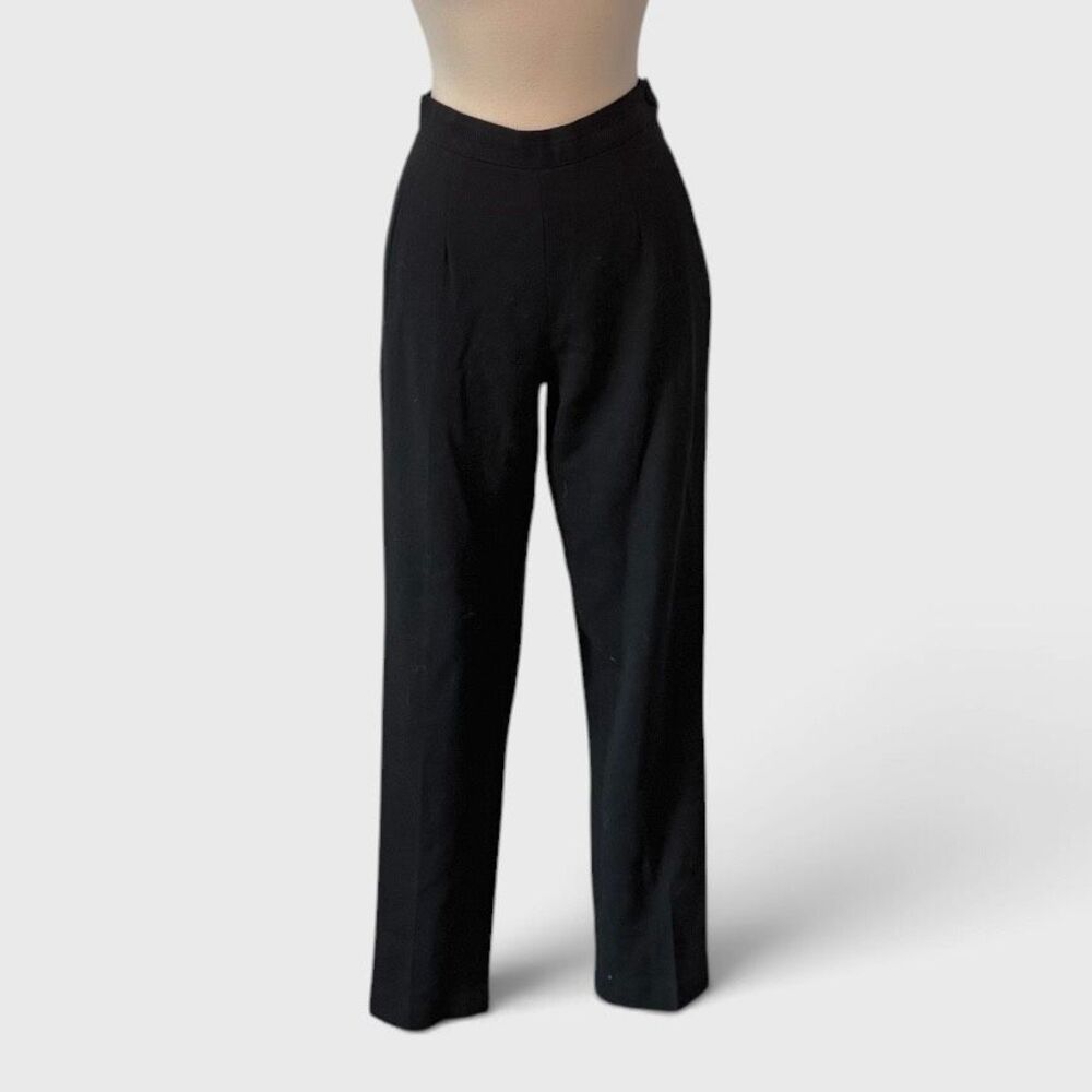 Vintage Visage Royal Ultra High Waisted Pants Black Straight Leg 24” XS 2